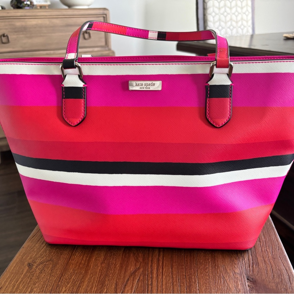 KATE SPADE Vibrant Pink and Red Tote